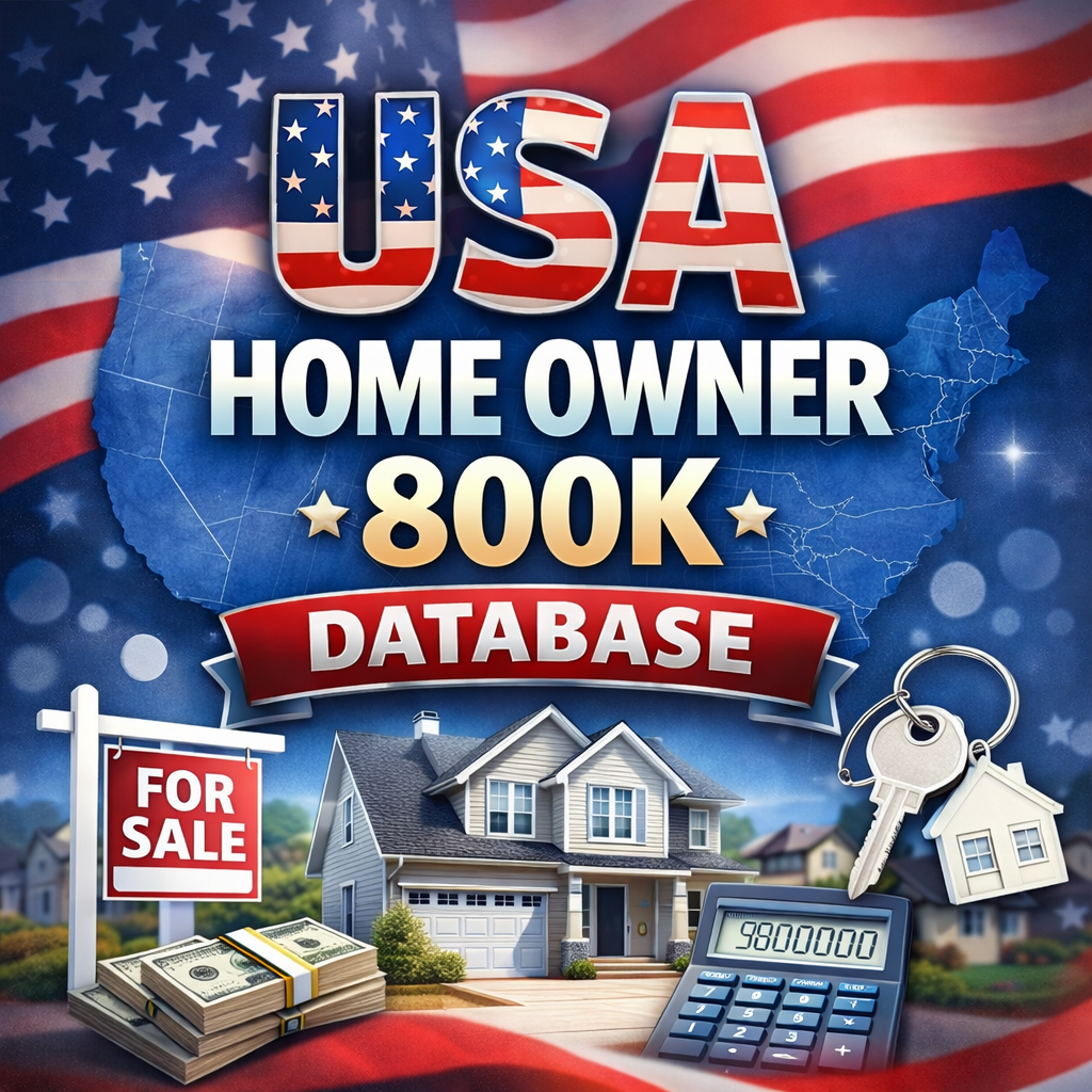119b92cc-4679-47db-8dad-3d55b227c22e USA Home Owner 800k Database - Image 1