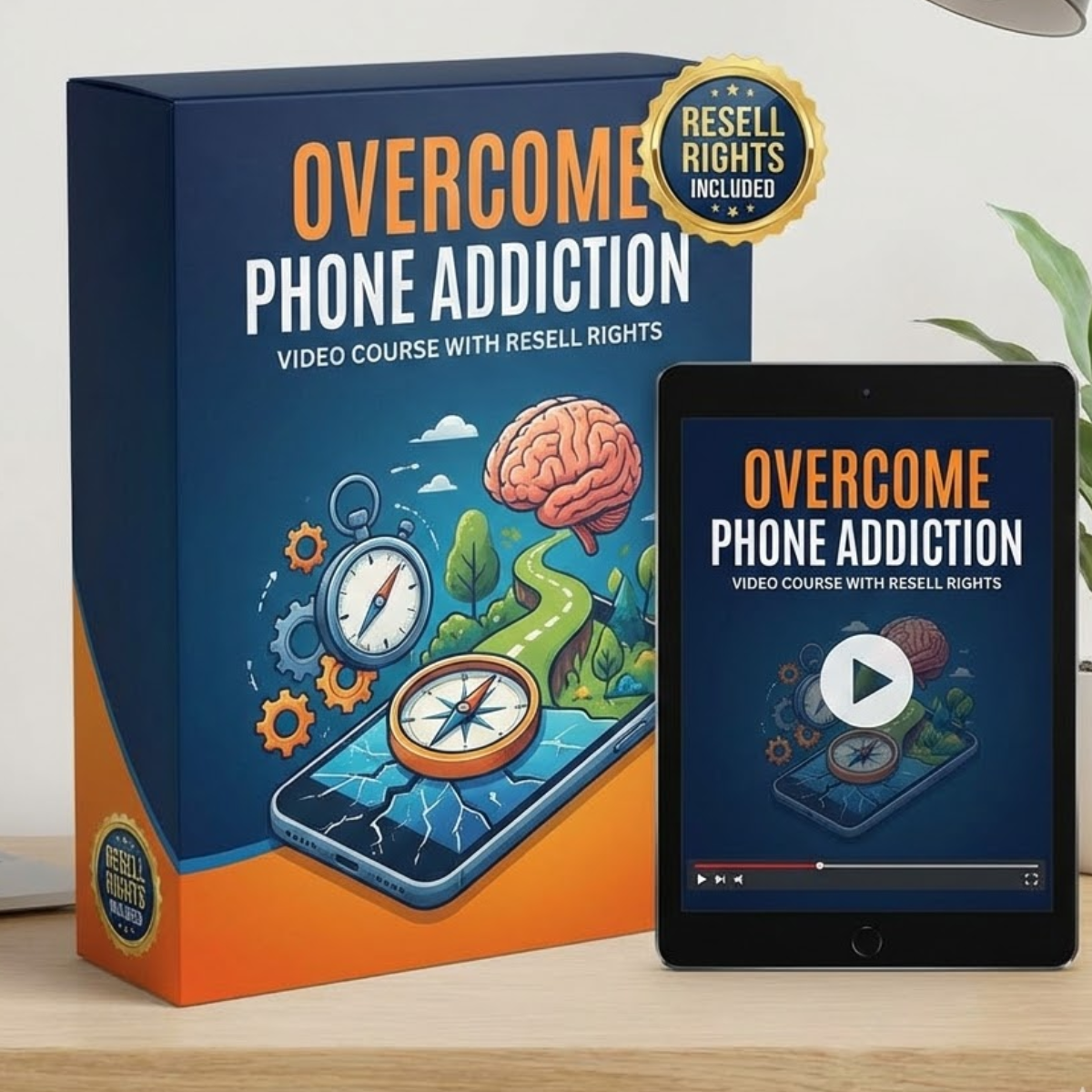 Untitled design - 2026-02-22T162427.641 Overcome Phone Addiction – Video Course with Resell Rights - Image 1