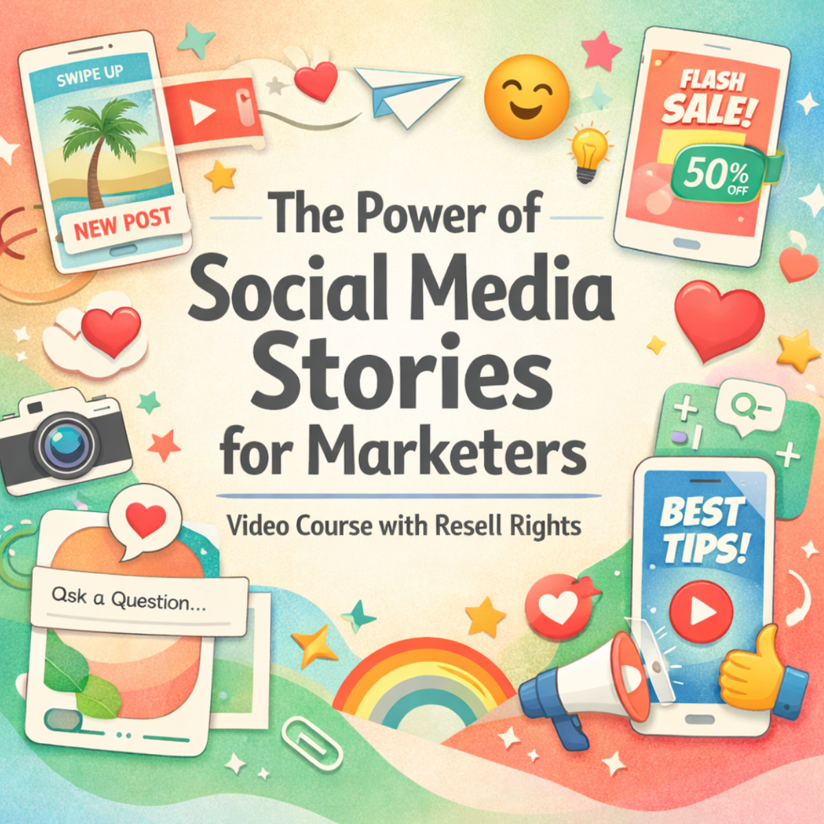 Untitled design - 2026-02-22T230153.768 The Power of Social Media Stories for Marketers – Vedio Course with Resell Rights - Image 1